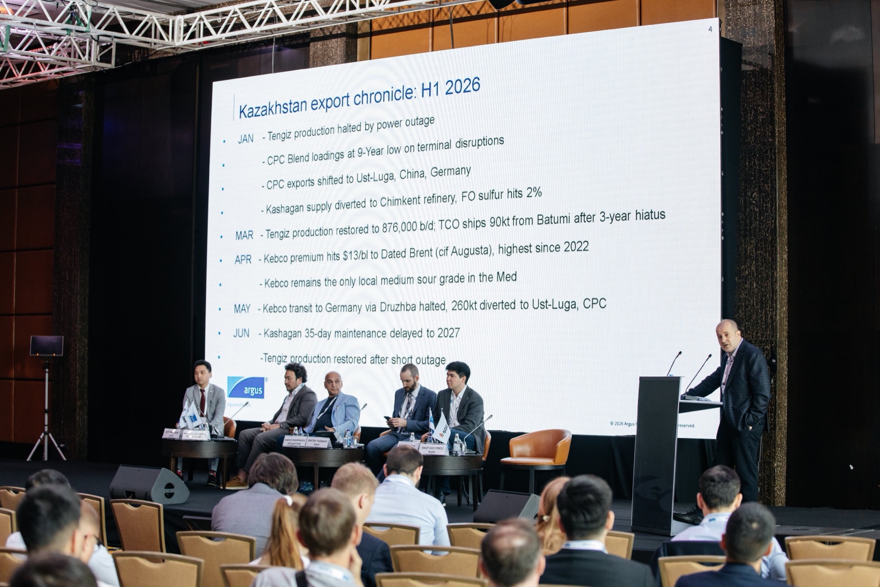 Panel session on Kazakh crude export routes